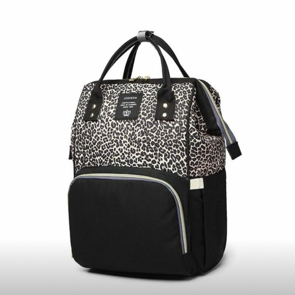 NWTs!๐ Diaper Bag Leopard Print Backpack๐ - Picture 2 of 8